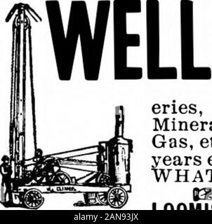 Scientific American Band 78 Nummer 03 (Januar 1898). asteners. AmericanRing Co., BoxP, Waterbury, ct. Bohrmaschinen ot alle Arten und Größen, fordrilling Brunnen für Haus, Hof, Stadt und VillageWater arbeitet, Facto-ries, Eis Pflanzen, Brauen - Erie, Bewässerung, Kohle, Öl andGas andMineral Kundenakquise, etc. Neueste und Beste. 30 Jahre Erfahrung. Schreiben USWHAT SIE WOLLEN. Durch dieses Papier, LOOMIS & NYMAN, Tiffin, Ohio erwähnen. Acetylen Acetylen APPARATE Nummer des Scientific American Sup Ergänzung, Beschreibung, mit Abbildungen, die mostrecent, einfach oder hausgemachte und kommerziellen apparatusfor gen Stockfoto