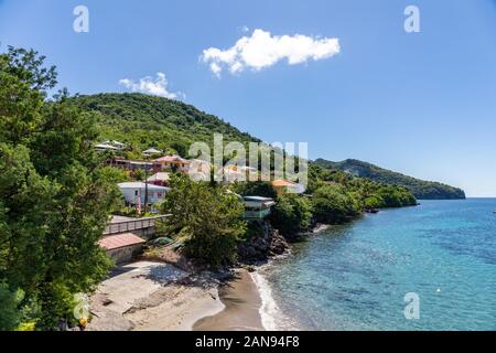 Les Anses d'Arlet, Martinique, FWI - der Küste Stockfoto