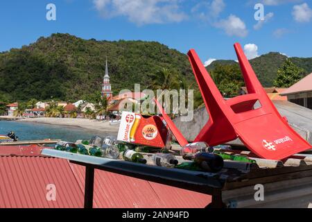 19 NOV 2019 - Les Anses d'Arlet, Martinique, FWI-Wurf in der Nähe des Strandes Stockfoto
