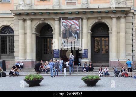 Stockholm Stortorget Nobelmuseet Nobel Museum Stockfoto