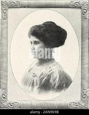 Milady in Braun 1909. Lerov Smotherim.vx Special im Ausdruck. Virginia E-VOCh... .... Tennessee Special im Ausdruck. Stockfoto