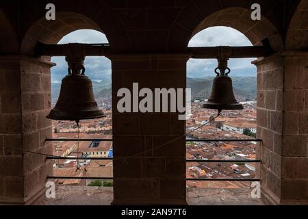 Kirche von San Blas (Iglesia de San Blas) und Platz in Cusco, Peru Stockfoto