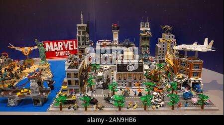 LEGO BRIKS IN FILMEN AUSSTELLUNG IN VERSAILLES, Frankreich Stockfoto