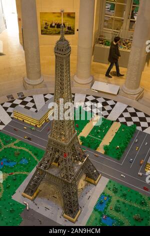 LEGO BRIKS IN FILMEN AUSSTELLUNG IN VERSAILLES, Frankreich Stockfoto