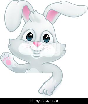 Osterhase Hase Cartoon Zeichen Stock Vektor