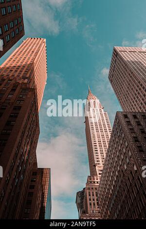 New York City Midtown Büro skyscrappers Gebäude Stockfoto