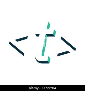 Einzigartige Logo, welches Ihrem Unternehmen helfen kann, angebaut Stock Vektor