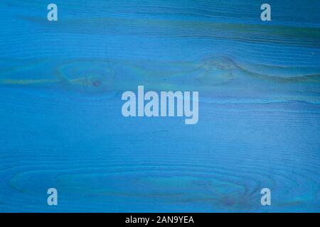 Türkis Blau Holz- Hintergrund mit Baumringe und Platz kopieren Stockfoto