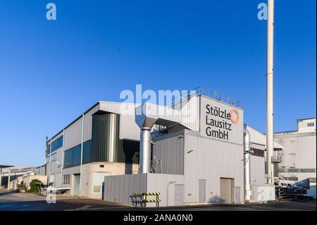 Stölzle Glashütte in Weißwasser, Sachsen, Deutschland Stockfoto