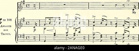 Die beliebten Lieder von Schottland mit ihren entsprechenden Melodien. David Laing korrigiert diese, indem sie feststellte, daß der Verfasser dieser Song war Generalleutnant SirHenry Erskine, Baronet, aber nicht von Torry, wie fälschlicherweise auf S.202 angegeben. Er war der zweite Sohn von Sir JohnErskine von Alva, und es gelang den baronetcy auf dem Tod seines älteren Bruders. Er war Deputy-Quartermaster - Allgemeine und folgte seinem Onkel, dem Herrn General St. Clair, in dem Befehl der Royal Scots, 1762. Hewas lange ein angesehenes Mitglied des Unterhauses. Er starb in New York, als auf seinem Weg nach London, 9. ofAugust 176 Stockfoto