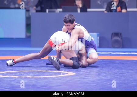 Roma, Italien, 16. Jan 2020, anshu anshu (Indien) bei 1° Ranking Reihe internationale Turnier - Tag 2 - Ringen - Credit: LPS/Luigi Mariani/Alamy leben Nachrichten Stockfoto