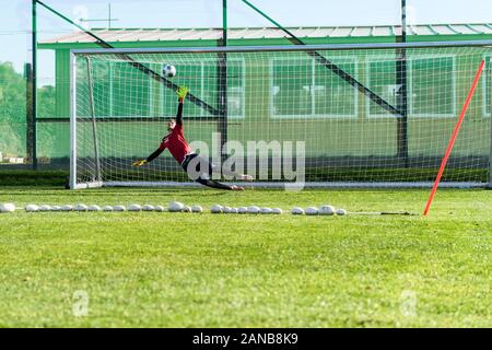 Estepona, Spanien. 16 Jan, 2020. Funktion goalwart goalwart Ausbildung, Sven Mueller (KSC). GES/Fußball/2. Bundesliga: Karlsruher SC - Trainingslager, Januar 16, 2020 Fußball / Fussball: 2. Bundesliga: KSC Ausbildungslager, Karlsruhe, Januar 16, 2020 | Verwendung der weltweiten Kredit: dpa/Alamy leben Nachrichten Stockfoto