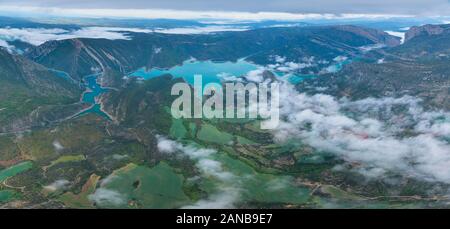 Terradets Reservoir, Noguera Pallaresa, Neufchâteau, Pre-Pyrenees, Lleida, Katalonien, Spanien, Europa Stockfoto