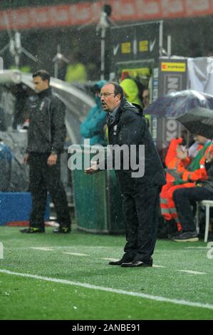 Mailand, Italien, 24. Oktober 2010, 'G.' Meazza San Siro Stadion, schweren Fußball-Meisterschaft ein 2010/2011, FC Inter-UC Sampdoria: Rafael Benítez während des Spiels Stockfoto