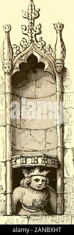 Die Geschichte der Banbury: inkl. reichhaltigen Historischen und antiquarischen Hinweise auf die Nachbarschaft. Wandverkleidung STEIN BLEIBT DER EHEMALIGEN KIRCHE VON BANBURY (Siehe Seite 153.). Stockfoto