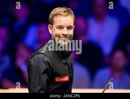 LONODN, VEREINIGTES KÖNIGREICH. 16 Jan, 2020. John Higgins und Ali Carter während Dafabet Masters Meisterschaften - Tag 3 im Alexander Palace am Donnerstag, 16. Januar 2020 im LONODN ENGLAND. Credit: Taka G Wu/Alamy leben Nachrichten Stockfoto