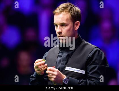 LONODN, VEREINIGTES KÖNIGREICH. 16 Jan, 2020. Ali Carter während Dafabet Masters Meisterschaften - Tag 3 im Alexander Palace am Donnerstag, 16. Januar 2020 im LONODN ENGLAND. Credit: Taka G Wu/Alamy leben Nachrichten Stockfoto