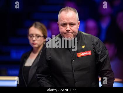 LONODN, VEREINIGTES KÖNIGREICH. 16 Jan, 2020. John Higgins und Ali Carter während Dafabet Masters Meisterschaften - Tag 3 im Alexander Palace am Donnerstag, 16. Januar 2020 im LONODN ENGLAND. Credit: Taka G Wu/Alamy leben Nachrichten Stockfoto