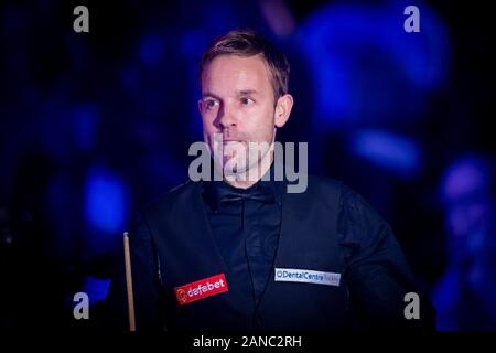 LONODN, VEREINIGTES KÖNIGREICH. 16 Jan, 2020. John Higgins und Ali Carter während Dafabet Masters Meisterschaften - Tag 3 im Alexander Palace am Donnerstag, 16. Januar 2020 im LONODN ENGLAND. Credit: Taka G Wu/Alamy leben Nachrichten Stockfoto