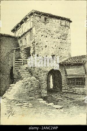 España, sus monumentos y Artes, su naturaleza E HISTORIA. , Yo, dichocura (Pedro Martínez!, bauticé á Francisco, hijo de D. Francisco Valles y D.* Crian - za de Lemus su Mujer; fueron sus padrinos su señoría Sr. D. (Gonzalo de Velasco. abad De esta Villa y D. Magdalena de Maluenda.^ i)) Y para que conste, á Petición de D. Pantaleón Gadea González, beneficiado dela Catedral de Burgos, La presente que firmo y Sello de Covarrubias á veinti - Cinco de Mayo de Mil ochocientos Eighty-siete Doy.- Pedro Barbadillo. • "(2) Memor/eine Frau, fol. iQVto. BURGOS 877 daje de Pobres y Peregrinos-Dice la Memoria Stockfoto