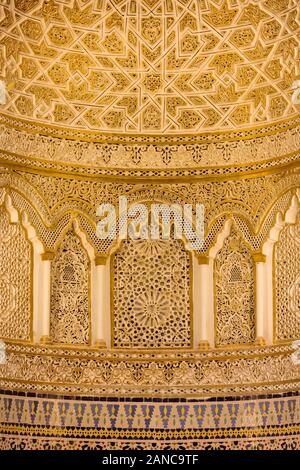 Dekoriert stuck Mihrab, Große Moschee, Kuwait Stockfoto