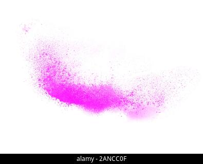 Abstract Pink Pulver splash Kulisse. Abstrakte Explosion in Bewegung Stockfoto