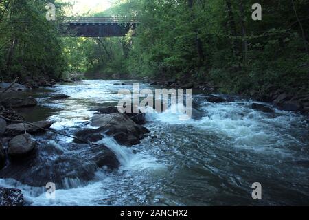 Der Blackwater Creek in Lynchburg, VA, USA Stockfoto