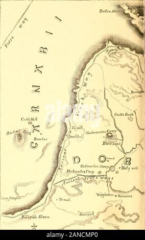 Die Geschichte der Banbury: inkl. reichhaltigen Historischen und antiquarischen Hinweise auf die Nachbarschaft. % / 111 X I m BBITISH CAMP bei GEEDENTON HILL. Grundriss.. Stockfoto