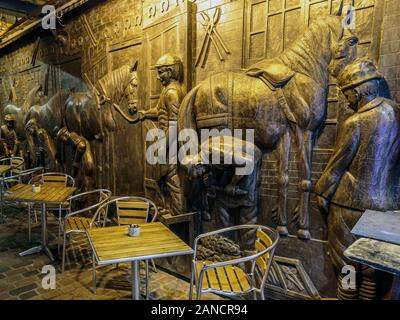 Café in Horse Tunnel Market, Stables Market, Camden Market, London, England, Großbritannien Stockfoto