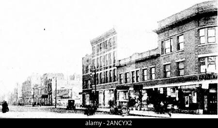 Der lokale Verbesserungen: Die Stadt Chicago. "Fe*. West 12th Street an der Ashland Avenue; Blick nach Osten; nach der Erweiterung 108 Fuß in der Breite. 13. Stockfoto