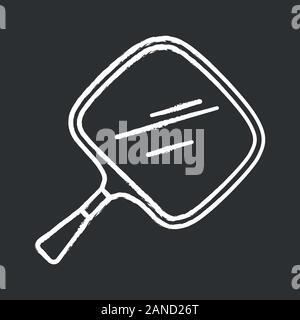 Spiegel glyph Icon. Kleine mobile Tool für sich selbst Rasieren und Verfassung. Instrument zur Übersicht zurück Frisur zu Client. Silhouette Symbol. Negative sp Stock Vektor