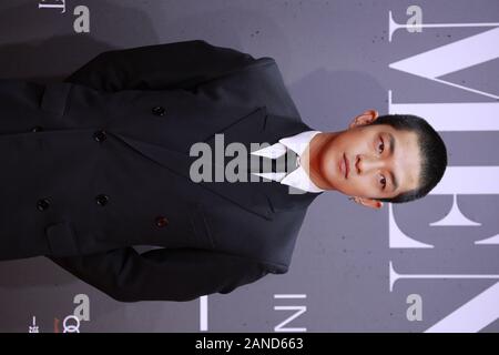 ------ Chinesische Schauspieler Qu Chuxiao besucht GQ Männer des Jahres in Shanghai, China, 6. September 2019. Stockfoto