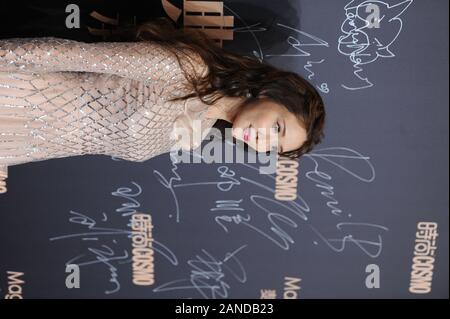 Taiwanesische Modell, Schauspielerin, Sängerin und Fernsehen host Lin Chi-ling besucht die2019 COSMO Glam Nacht in Shanghai, China, 3. Dezember 2019. Stockfoto