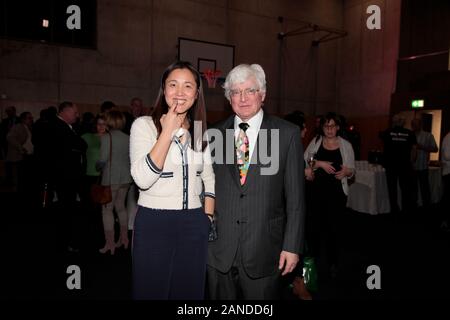 Winfried Stöcker und Ehefrau Lei Zhu beim Neujahrsempfang der Stadt Görlitz in der Schenckendorff-Turnhalle in Görlitz am 16.01.2020 Stockfoto