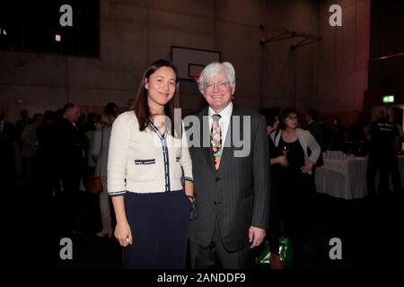 Winfried Stöcker und Ehefrau Lei Zhu beim Neujahrsempfang der Stadt Görlitz in der Schenckendorff-Turnhalle in Görlitz am 16.01.2020 Stockfoto