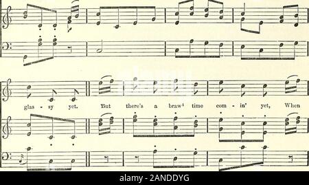 Die beliebten Lieder von Schottland mit ihren entsprechenden Melodien. N-FCI-Gg = 3 Lj = * n las-sie noch Wad tun zu sitzen, ein Flehen, die in den Datenstrom. Meine liebe SHES, SONDERN EIN LASSIE. 33 C = £ = £ 3 E*="£ T  f f, US-f^^ Stockfoto