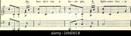 Die beliebten Lieder von Schottland mit ihren entsprechenden Melodien. n:T*^k:-4-4 ft m^- ich - eine ± S. N-FCI-Gg = 3 Lj = * n las-sie noch Wad tun zu sitzen, ein Flehen, die in den Datenstrom Stockfoto