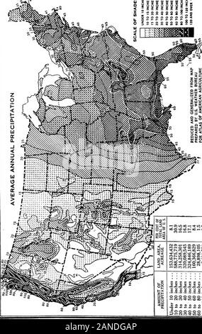 Eine grafische Übersicht der amerikanischen Landwirtschaft, die sich weitgehend auf die Volkszählung von 1920... . Abb. 3.- Diese Karte zeigt die Topographie der Vereinigten Staaten in einer allgemeinen Weise. Es ist ein Foto von einem Relief Modell der Vereinigten Staaten von den Vereinigten StatesGeological Umfrage geliefert. Den gebirgigen Charakter der West, außer die große PlainsRegion, ist klar gezeigt; aber die Karte nicht die Höhe der viel von theWest zu zeigen, insbesondere des Rocky Mountain und ariden Intermountain Plateau Regionen. Aufgrund der Höhe, diese Regionen haben einen viel kühleren Klima als die entsprechenden Lati-tudes in der E Stockfoto