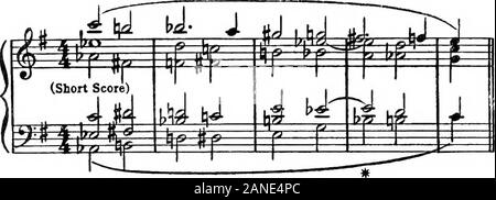 Moderne Harmonie, seine Erklärung und Anwendung. Fazit 195 Kurze Filmmusik: -. Solche Passagen als Beispiele 400 und 401 sind undenkbar ona Keyboard instrument oder mit Stimmen. Ex. 400. Bewegte Achtel. Yis. Schönberg, 5 0 rchesterstucke. 0 s. l6. Stockfoto