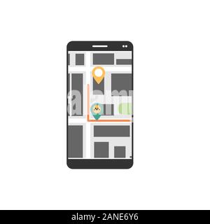 Moderne vector Flat mobile App Design von Taxi buchen. Onboarding Bildschirme und Schaltfläche für online Taxi Buchung Stock Vektor