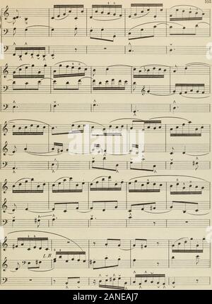 Master-Studien für die Orgel: eine Reihe von Studien zur Erfassung von Individualität und Unabhängigkeit der Bewegung zwischen den Händen und Füßen. 19095. 19095 106 Stockfoto