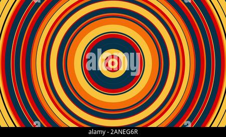 Bunter Kreis mit hypnotisch rotierenden Bewegung, Computer generiert. 3D-Rendering des Abstrakten vortex Hintergrund Stockfoto