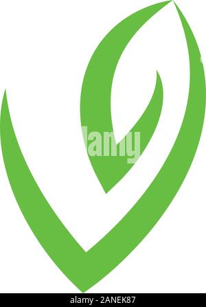 Vegan Vektor icon Abbildung Design Template Stock Vektor