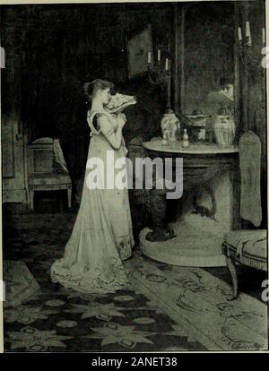 Die frühe Arbeit von Raphael. Studie für Mariage de Cotwenance. Mit Genehmigung von W. O. Orckardson, Esq., R.J. Die KUNST DES WILLIAM QUILLER ORCHARDSON 59 ein seltsames Gerät, das die Monotonie der Hintergrund bricht, andhelps es an seinem Platz zu halten. Eine schattige Lampe steht in der Mitte. Reflexion. Mit Genehmigung der Fa. Laurie und Co. der Tabelle. Am wifes Linken gibt es einen Finger - Glas. Hinweis Die angleat dem die Lampe - Licht auf dem Wasser, der Einfallswinkel und 6 o DIE KUNST DES WILLIAM QUILLER ORCHARD Sohn dann ihre Augen auf der linken Seite anheben. Dort, an einem Punkt durch die neigungder Reflexionseigenschaften Stockfoto