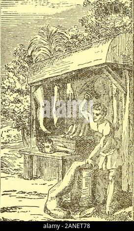 Ort des Menschen in der Natur und anderen anthropologischen Essays. ^^j^^^^^^^^^^^^^^ Ich £ l"^^ Abb. 12.- Metzger Shop des Anziques Anno, 1598, afrikanische Kannibalismus. Tl Stockfoto