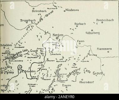 Die Einlagen der nützliche Mineralien & Felsen; ihre Herkunft, Form und Inhalt. Abb. 358.- Allgemeine Karte Der Siegerlaud sidevit. !? S794. r i 5 O&ppenreld Stockfoto