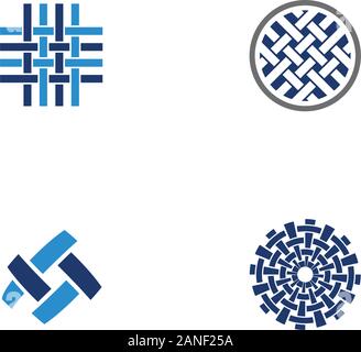 Fabric Icon Design Template Vector Illustration Stock Vektor