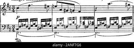 Moderne Harmonie, seine Erklärung und Anwendung. Impressionistische VERFAHREN 123 Ex. 270. Allegro maestoso^ FRANCK Stück Heroique. Diese Methode der exakten Reproduktion hat zu dem, was die älteren Theoretiker eine Abfolge von beherrschenden Septimen nennen würde, aber, in der Tat, eine der Formen des 7. 7 Akkorde im Beispiel 271 kann auf diese Weise verwendet werden. In den Beispielen 272, 273 und 274 sehen wir die genaue Methode der Reproduktion. Ex.271. (B) (c) (d) (e) (fj Ex. 272. Tempo di Mazurka. CHOPIN, 21 Mazurka. Stockfoto