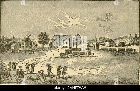 Die Geschichte von Tag Patrioten', Lexington und Concord, 19. April 1775, mit Gedichten, brachte auf der ersten Beobachtung der Jahrestag Urlaub. 1 Pitcairns Pistolen, ein sehr schönes Paar, ausgestellt wurden an der LexingtonCentennial (1875), die von ihrem Eigentümer ausgeliehen worden, die Witwe von John S. Putnam von Cambridge, N.Y., diese Pistolen haben eine vollständige und authentische Geschichte. pitcairns Pferd hatte während des Rückzugs aufgegeben werden; und seine Equipage, einschließlich der Pistolen, fiel in die Hände der Amerikaner. Letztere werepresented General Israel Putnam, der Sie durch den Krieg trug. 2 Diese ist Glaube Stockfoto