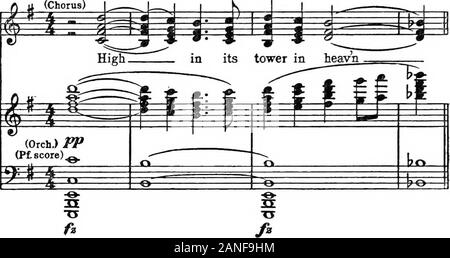 Moderne Harmonie, seine Erklärung und Anwendung. 120 moderne Harmonie solche Passagen sind viel besser, wenn Sie sich nicht selbst, sondern durch andere Punkte von Interesse begleitet. Mit anderen Worten, die künstlerische Nutzung des Geräts ist für outHning bestimmte Teile, wie in der folgenden: - Ex. 26a. Langsam und verträumt. (Chorus) R. BOUGHTON, Midjiight:. Abfolgen von ersten Inversionen auf die ältere Technik gehören, aber die Poldini extrahieren veranschaulicht die Verwendung des Fünften, scale-g.  , Weise. Solche Passagen können entweder diaton- geben, wie im Beispiel 265 oder chromatisch, wie im Beispiel 266, wo eine Cu Stockfoto